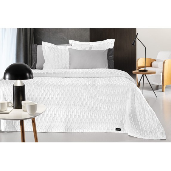 Κουβέρτα Guy Laroche Medici White 245x260