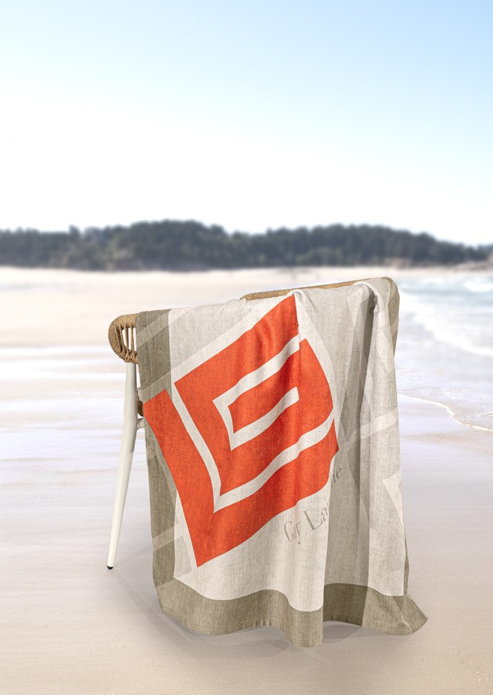 Πετσέτα Θαλάσσης Guy Laroche Velour Printed 2502/05 100x175