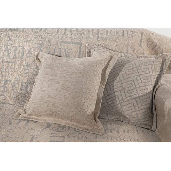 Μαξιλαροθήκη Διακόσμησης Guy Laroche Stamp Natural 50x50