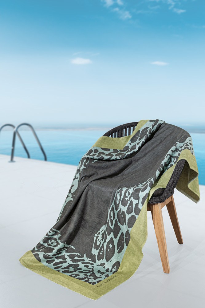 Πετσέτα Θαλάσσης Guy Laroche Velour Printed 2503/01 100x175