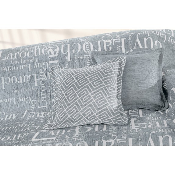 Μαξιλαροθήκη Διακόσμησης Guy Laroche Stamp Silver 50x50