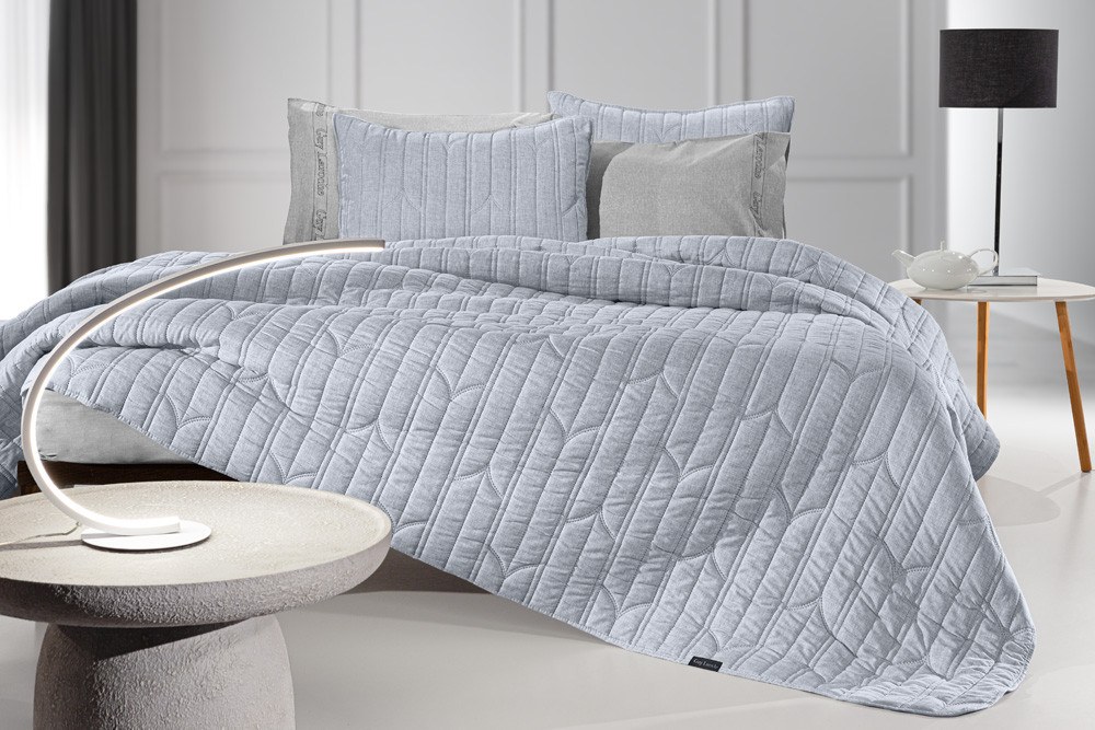 Κουβερλί, Παπλωματοθήκες Anesis Home - ΣΗΜΑΝΤΙΚΟ: Σε περίπτωση διαφοράς τιμής από το κατάστημα ισχύει παντα και μόνο η τιμή του καταστήματος Σετ Κουβερλί King Size 2 Τεμαχίων Guy Laroche Aurora Bl