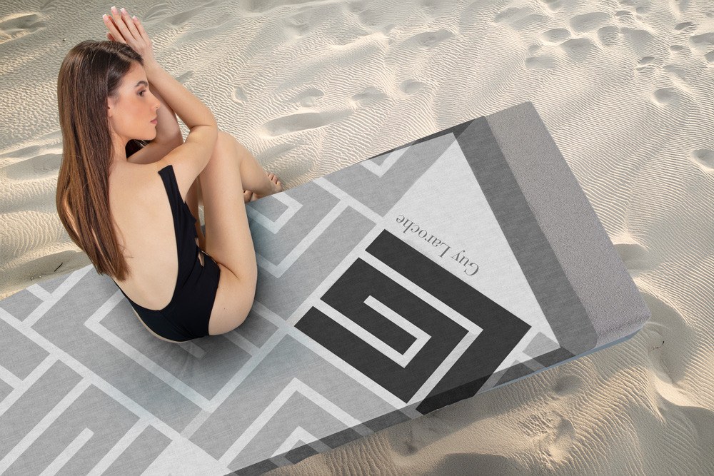 Πετσέτα Θαλάσσης Guy Laroche Velour Printed 2502/04 100x175