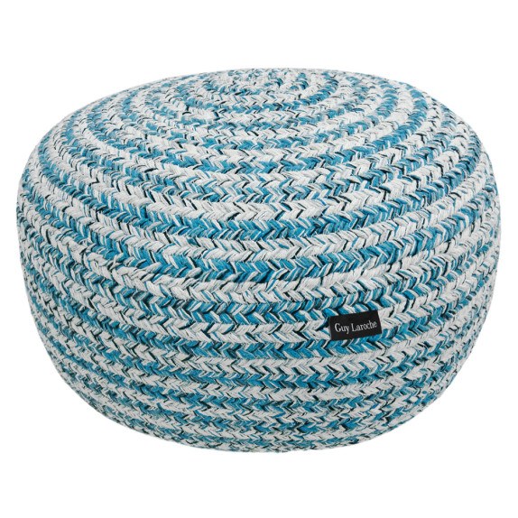 Πουφ Guy Laroche Tonical Blue Ottoman 50x50x25