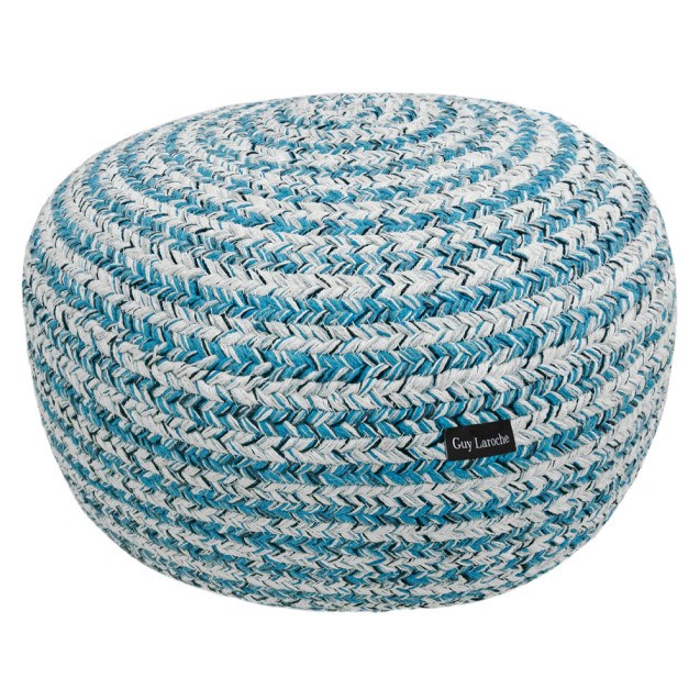 Πουφ Guy Laroche Tonical Blue Ottoman 50x50x25