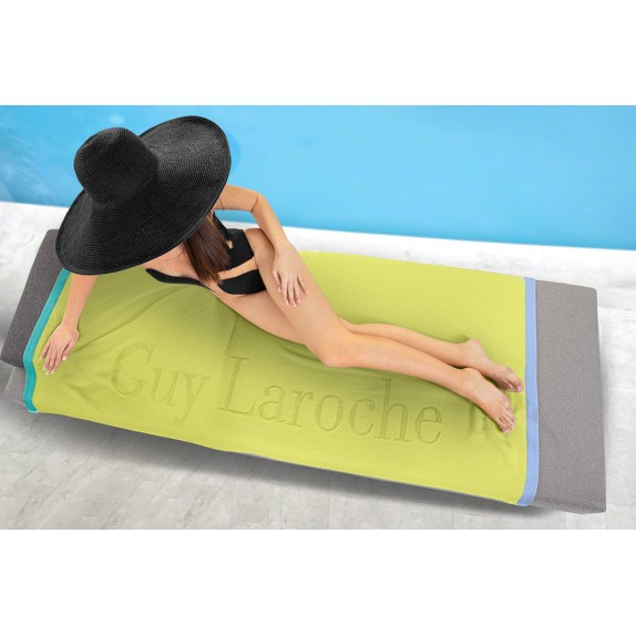 Πετσέτα Θαλάσσης Guy Laroche Double Lime 90x180