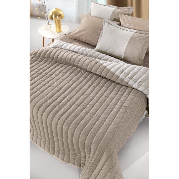 Κουβερλί Υπέρδιπλο Guy Laroche Estella Natural 220x240