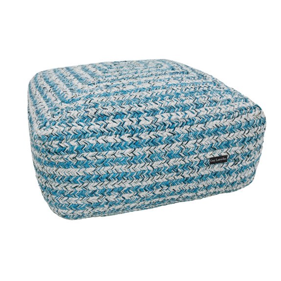 Πουφ Guy Laroche Tonical Blue Boho 50x50x25