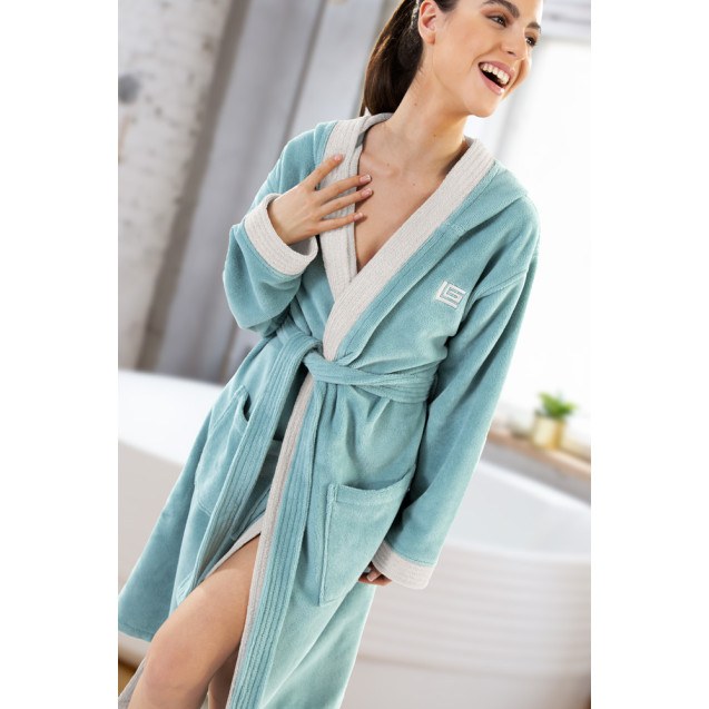 Μπουρνούζι Guy Laroche Monogram Ocean XXLarge