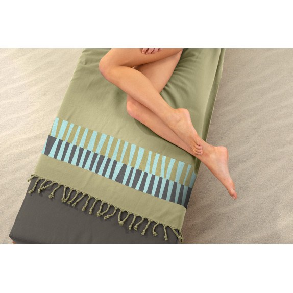 Πετσέτα Θαλάσσης - Παρεό Guy Laroche Pestemal 23 Khaki...