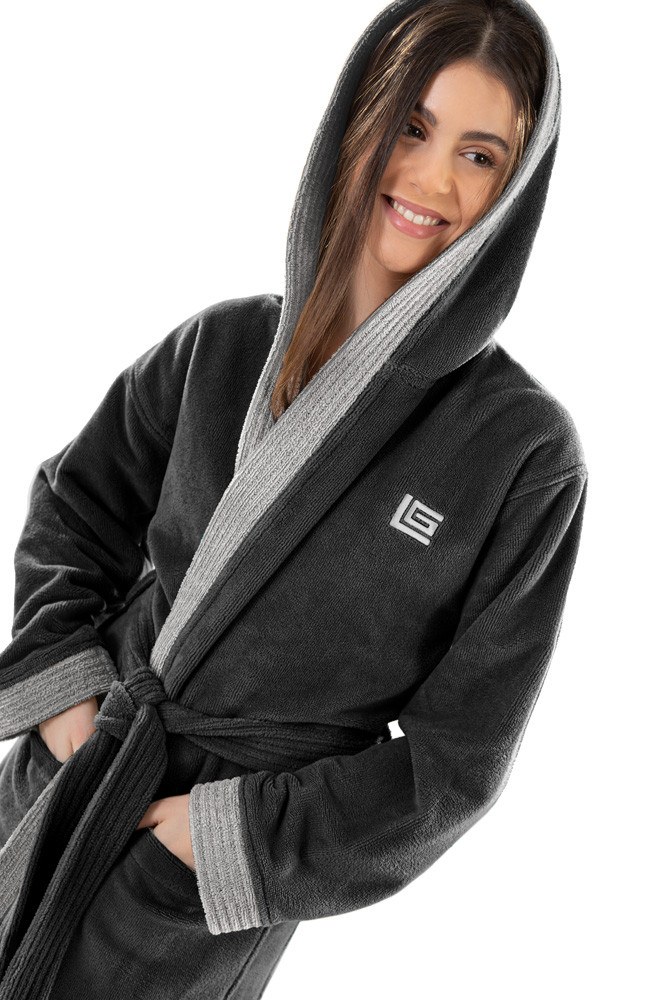 Μπουρνούζι Guy Laroche Monogram Black Large