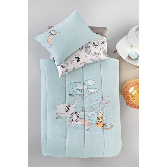 Παιδικό Κουβερλί Μονό Guy Laroche Zootopia Aqua - Grey...