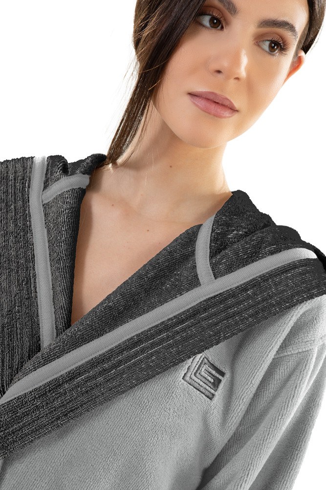 Μπουρνούζι Guy Laroche Monogram Smoke Large