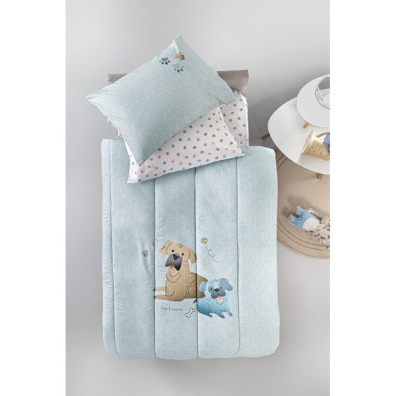 Παιδικό Κουβερλί Μονό Guy Laroche Paw Ciel Suede 160x230