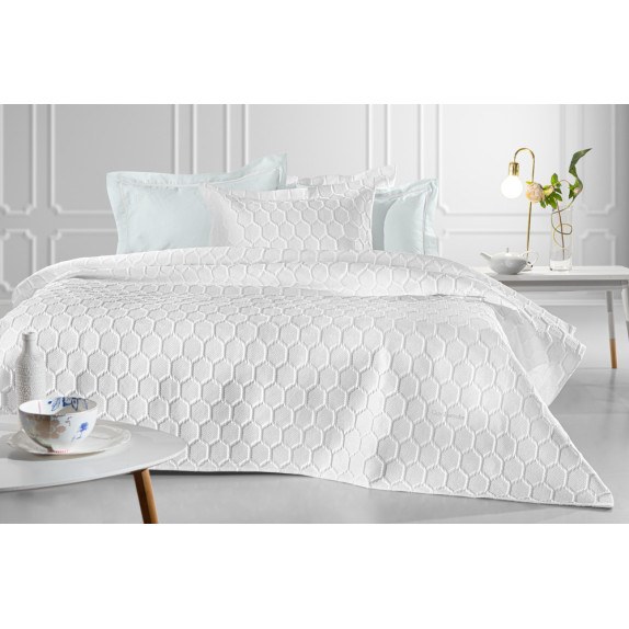 Σετ Κουβερλί King Size 3 Τεμαχίων Guy Laroche Hive White...