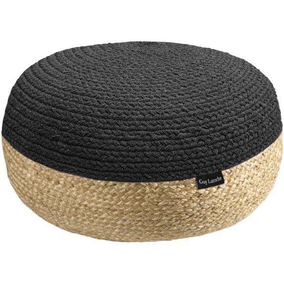 Πουφ Guy Laroche Maya Natural Ottoman Large 65x65x30