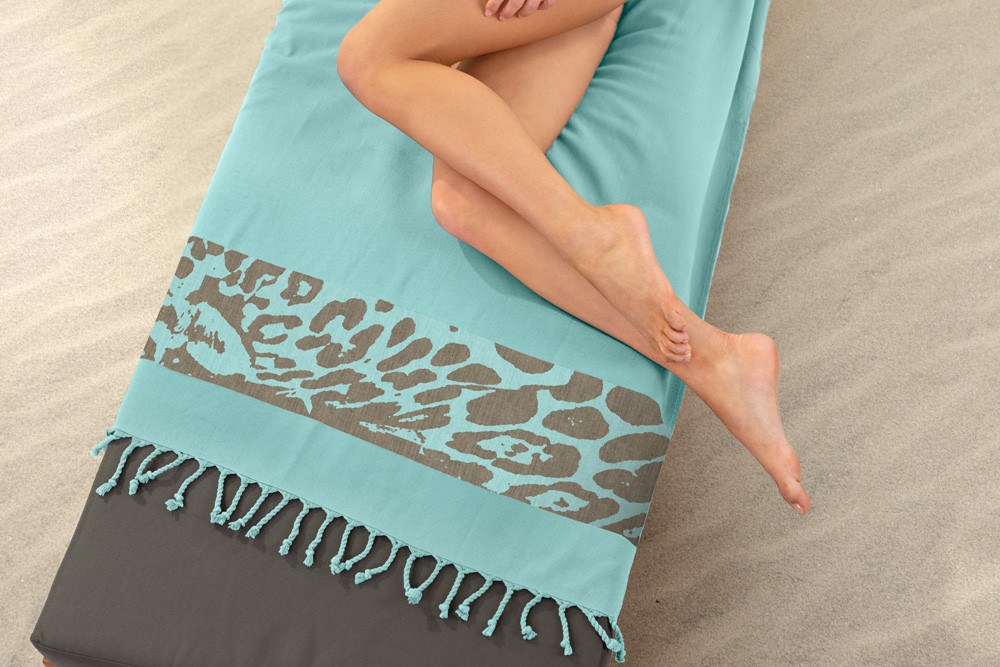 Πετσέτα Θαλάσσης - Παρεό Guy Laroche Pestemal 24 Aqua 90x170