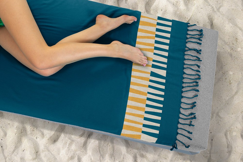 Πετσέτα Θαλάσσης - Παρεό Guy Laroche Pestemal 23 Marine 90x170