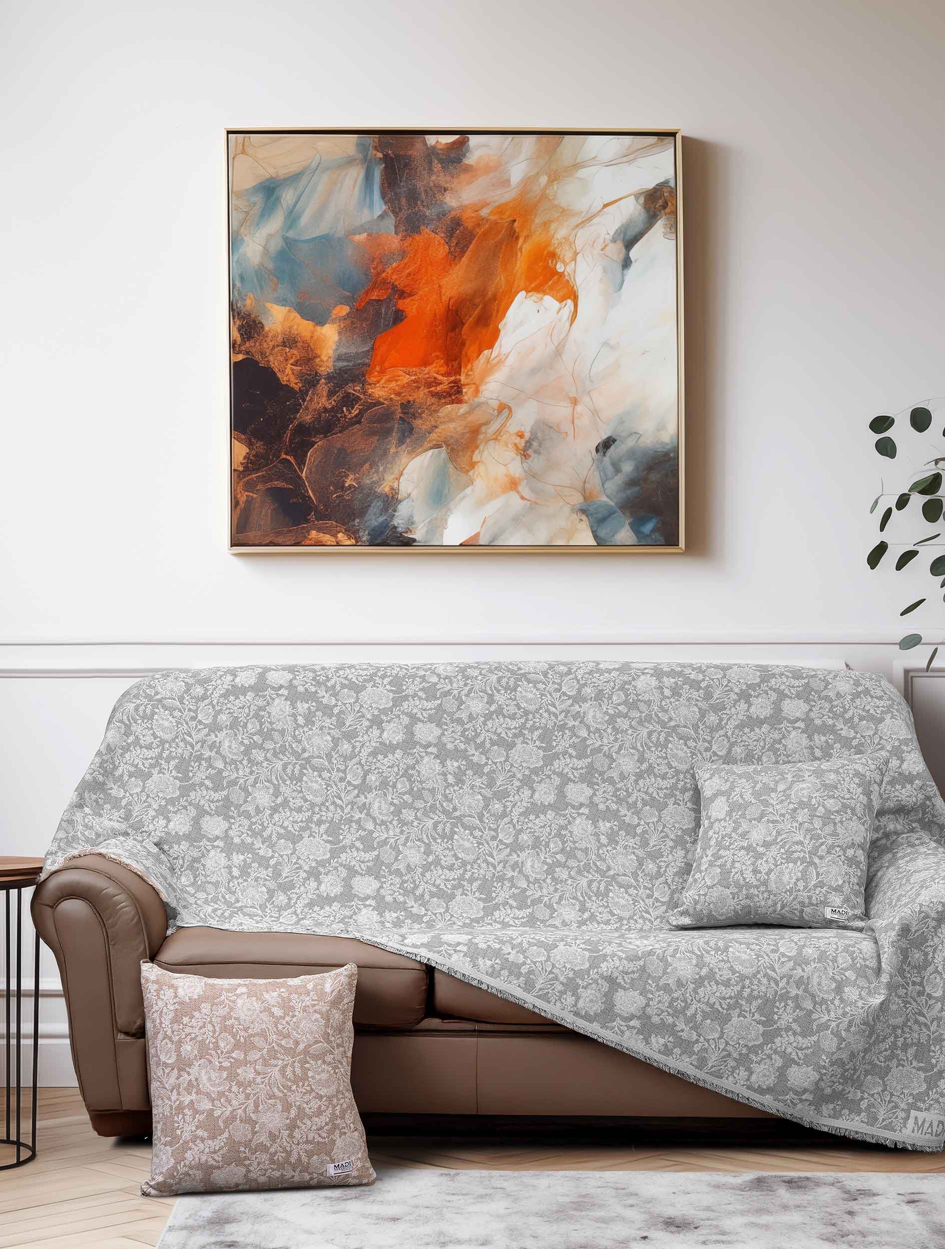 Ριχτάρι Τριθέσιου Madi Rosvel Grey 170x300