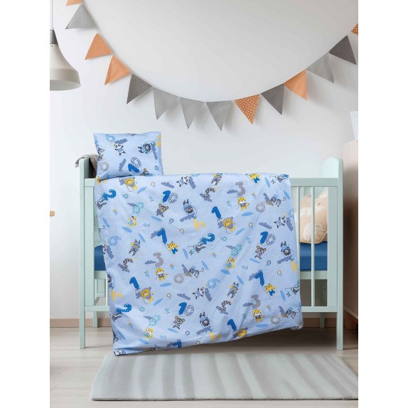 Σετ Παπλωματοθήκη Κούνιας 2 Τεμαχίων Madi Bunnynest 110x145