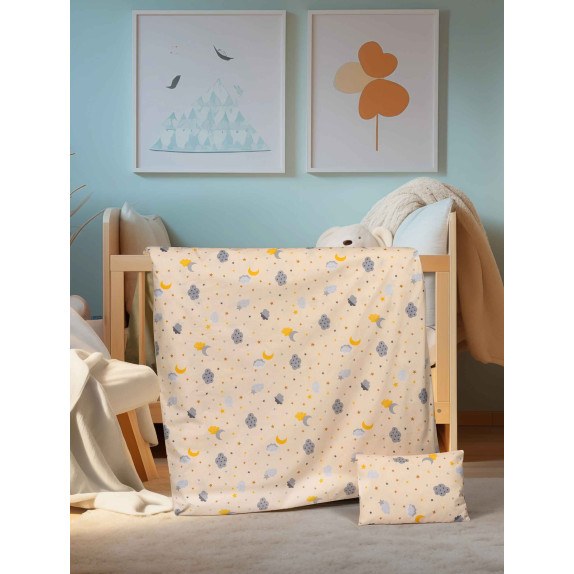 Σετ Σεντόνια Λίκνου 2 Τεμαχίων Madi Cloudnest 70x120