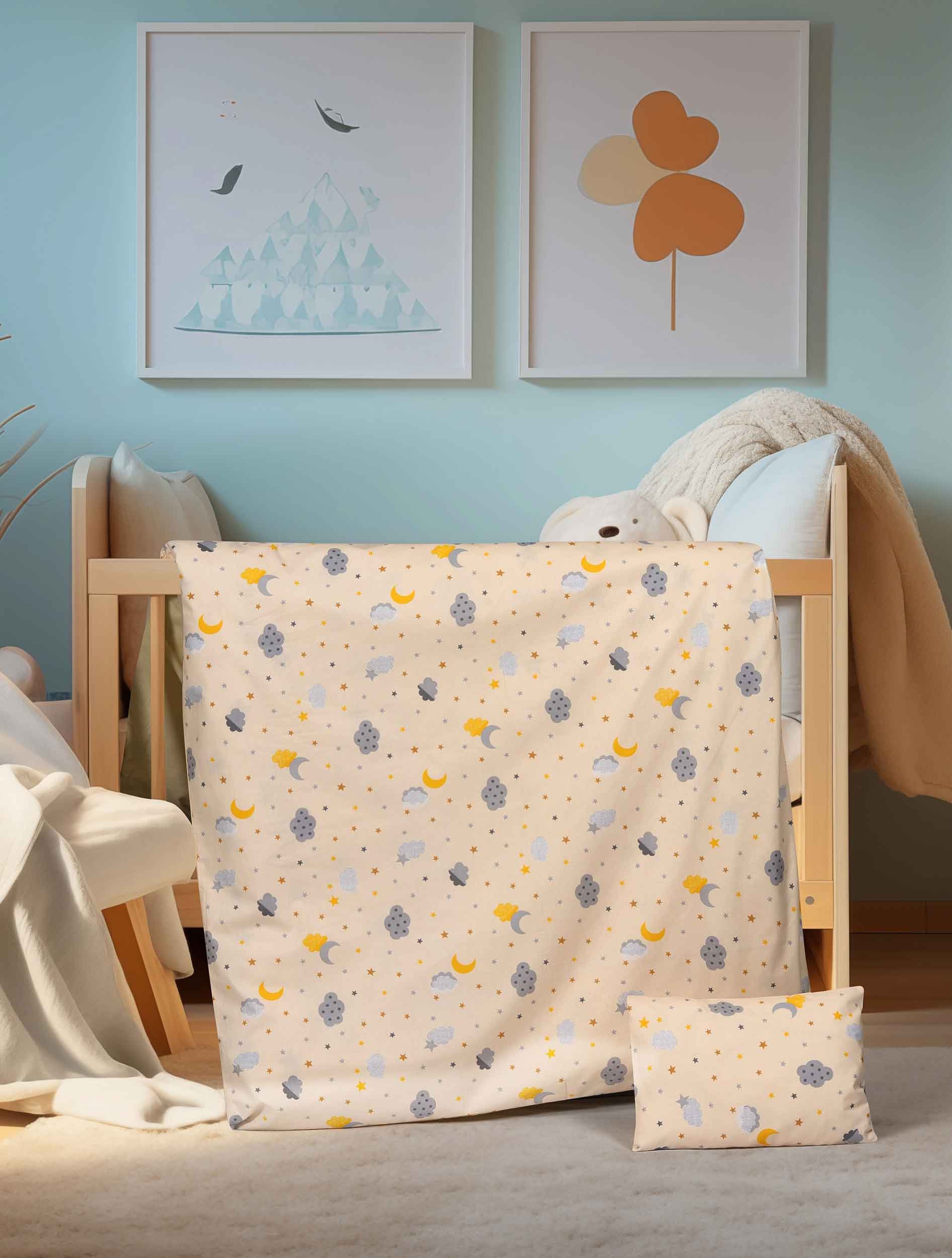 Σετ Σεντόνια Λίκνου 2 Τεμαχίων Madi Cloudnest 70x120