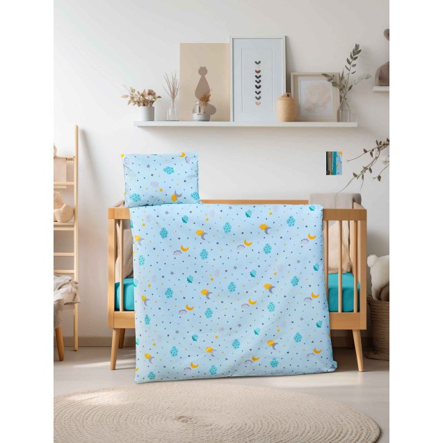 Σετ Σεντόνια Λίκνου 2 Τεμαχίων Madi Starnight...