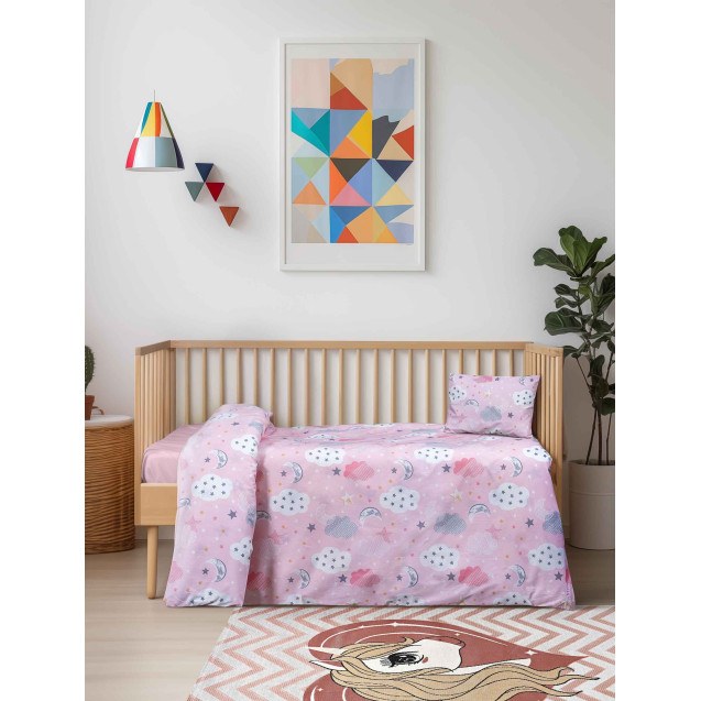 Σετ Σεντόνια Κούνιας 3 Τεμαχίων Madi Skyerstar...