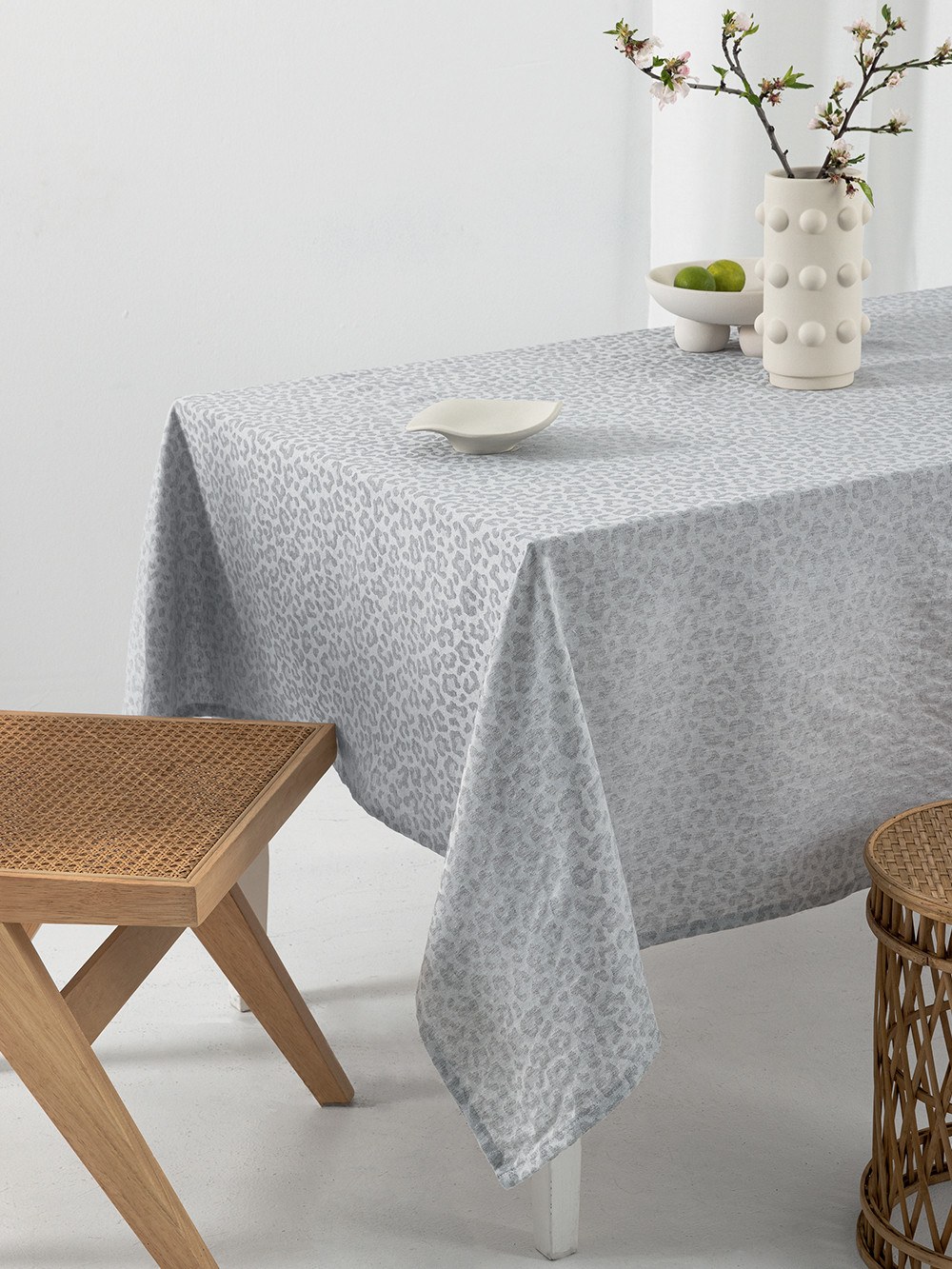 Τραπεζομάντηλο Αλέκιαστο Palamaiki Lita Grey 175x260