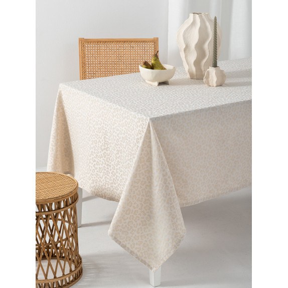 Τραπεζομάντηλο Αλέκιαστο Palamaiki Lita Beige 175x260