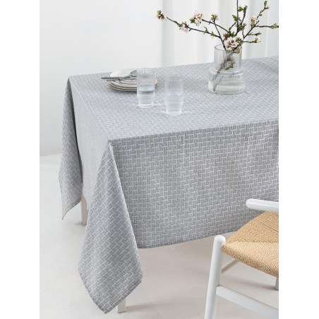 Τραπεζομάντηλο Αλέκιαστο Palamaiki Milly Grey 175x320