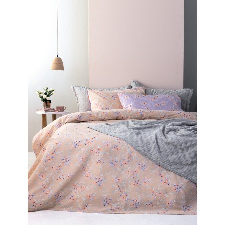 Σετ Σεντόνια Μονά με Λάστιχο 3 Τεμαχίων Palamaiki Fl6262 110x200+30