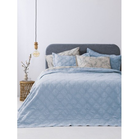 Σετ Κουβερλί King Size 3 Τεμαχίων Palamaiki Ifigeneia Denim 260x240