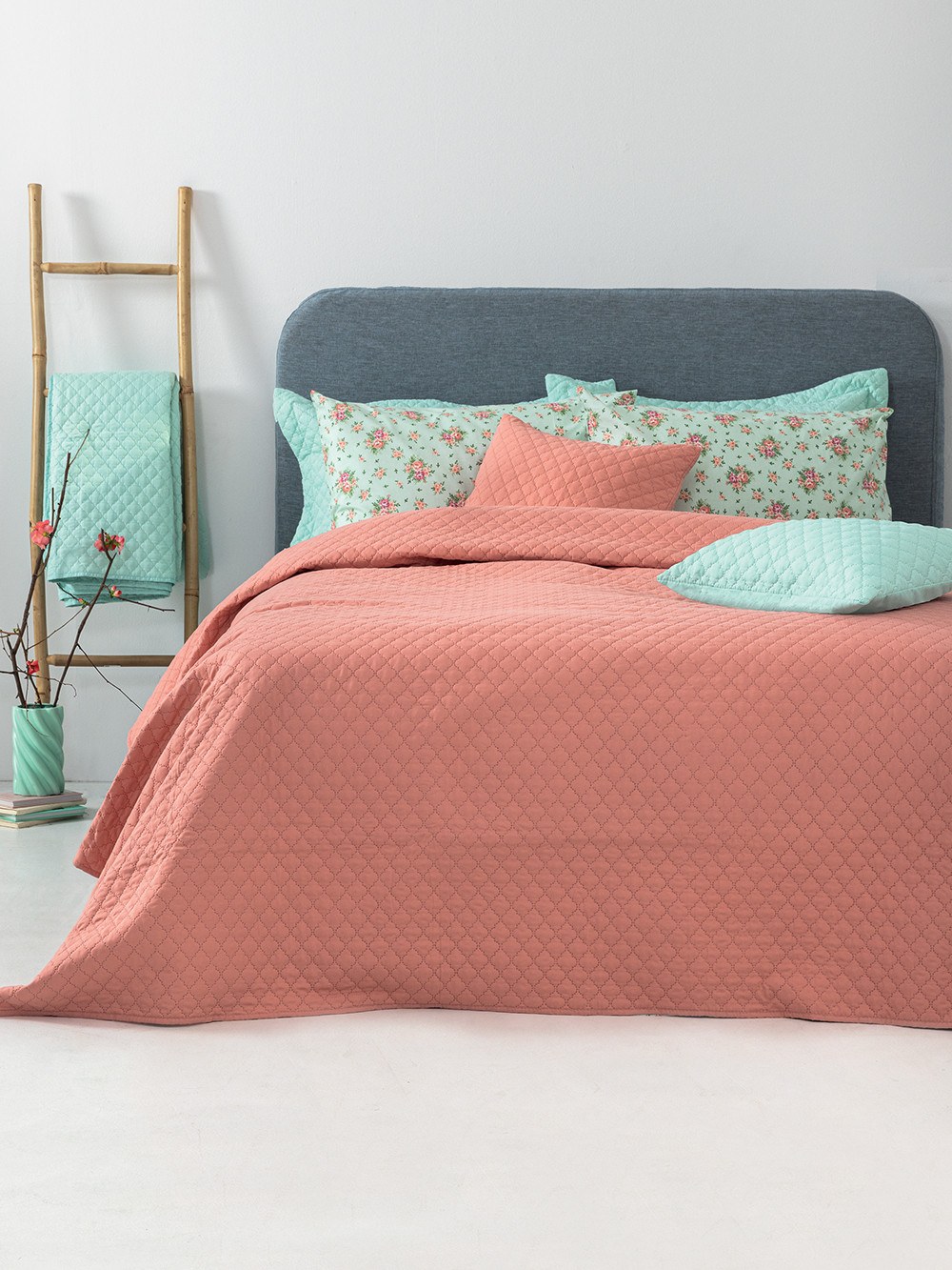 Σετ Κουβερλί Μονό Palamaiki Jenn/2 Rose 160x240