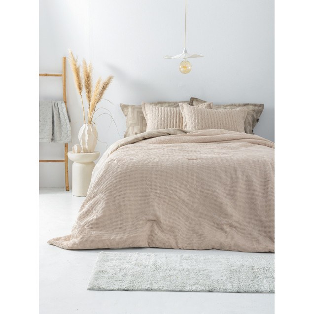 Κουβερλί Μονό Palamaiki Alison Beige 160x240