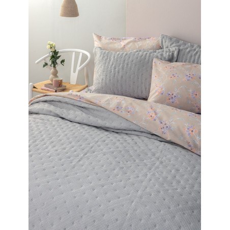 Κουβερλί Υπέρδιπλο Palamaiki Alison Grey 220x240