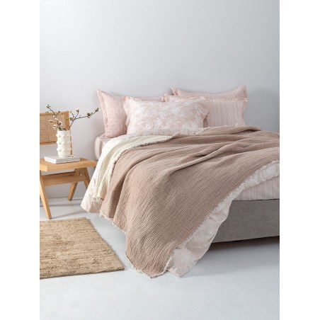 Κουβέρτα Μονή Palamaiki Mous Beige 170x240