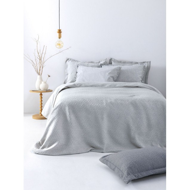 Κουβέρτα Μονή Palamaiki Zoe Silver 170x260