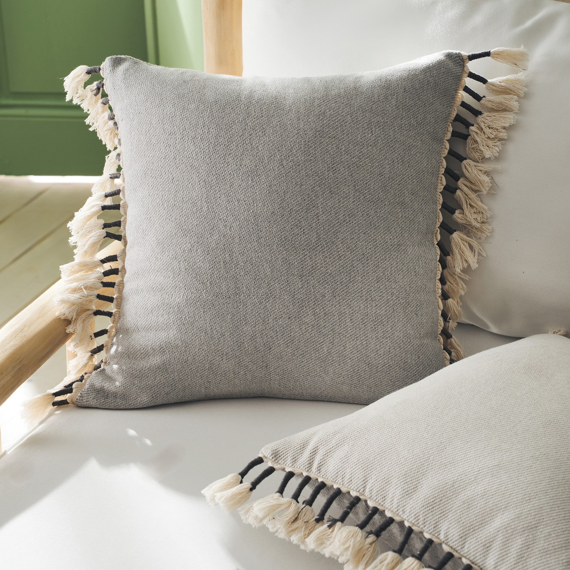 Μαξιλαροθήκη Διακόσμησης Gofis Home Kianga Opal Grey 22