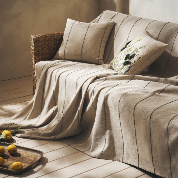 Ριχτάρι Διθέσιου Gofis Home Rabia Beige/Green 321/18 180x250