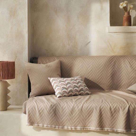 Ριχτάρι Πολυθρόνας Gofis Home Ori Hemp Beige 401/21 180x180