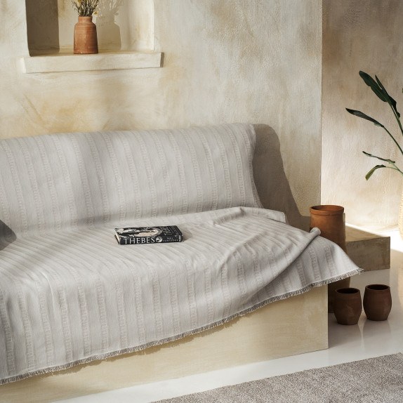 Ριχτάρι Τριθέσιου Gofis Home Laurel Rock Grey 731/14 180x310