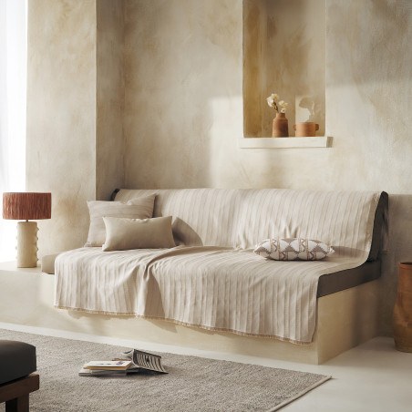 Ριχτάρι Διθέσιου Gofis Home Laurel Hemp Beige 731/04 180x250
