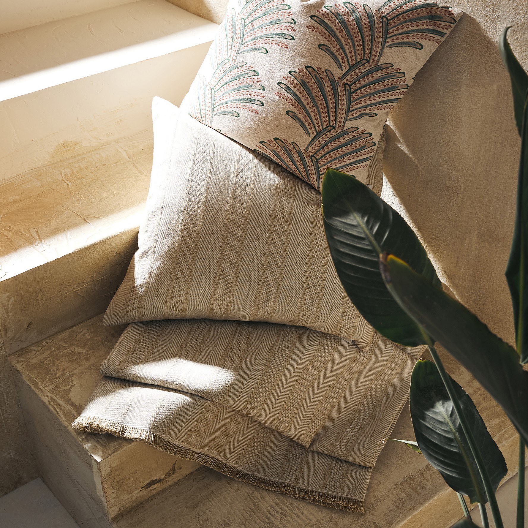 Ριχτάρια Anesis Home - ΣΗΜΑΝΤΙΚΟ: Σε περίπτωση διαφοράς τιμής από το κατάστημα ισχύει παντα και μόνο η τιμή του καταστήματος Ριχτάρι Διθέσιου Gofis Home Laurel Plant Green 731/18 1