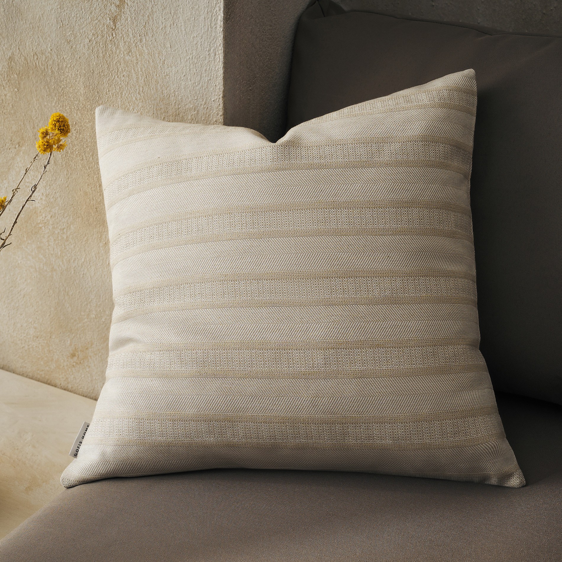 Μαξιλαροθήκη Διακόσμησης Gofis Home Laurel Plant Green 