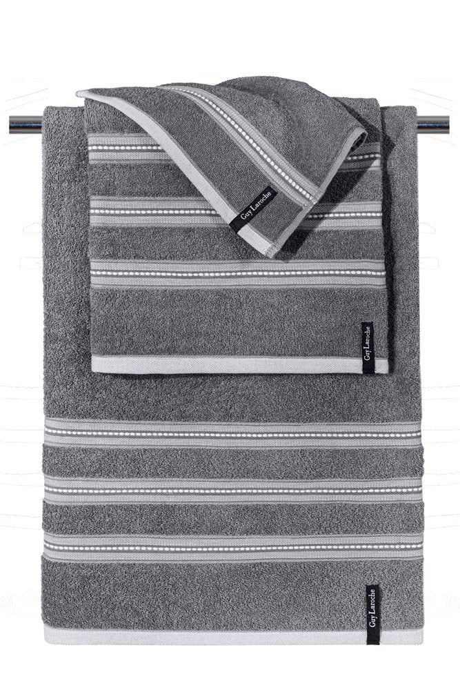 Guy Laroche - ΣΗΜΑΝΤΙΚΟ: Σε περίπτωση διαφοράς τιμής από το κατάστημα ισχύει παντα και μόνο η τιμή του καταστήματος Σετ Πετσέτες 3 Τεμαχίων Guy Laroche Trio Anthracite