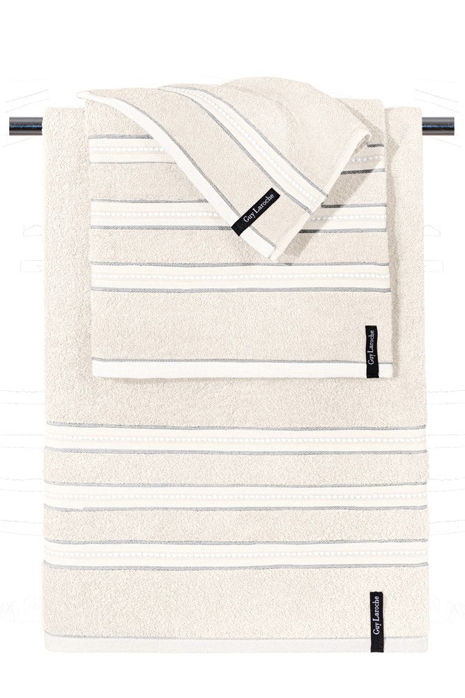 Σετ Πετσέτες 3 Τεμαχίων Guy Laroche Trio Cream