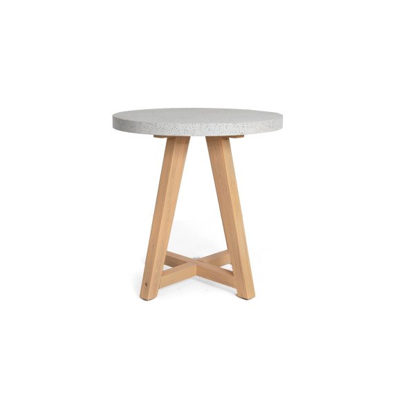 Τραπέζι Bistro Noria Terazzo Grey Black (70x70x75)...