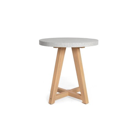 Τραπέζι Bistro Noria Terazzo Grey Black (70x70x75) Soulworks 0800020