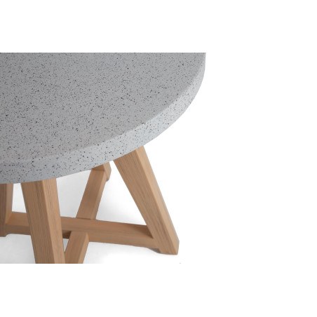 Τραπέζι Bistro Noria Terazzo Grey Black (70x70x75) Soulworks 0800020